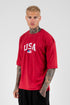 T-shirt Oversized USA - Red